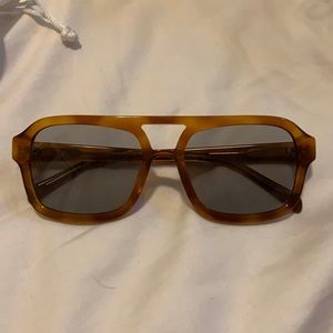 Vehla Dixie Honey Tortoise Aviator Sunglasses